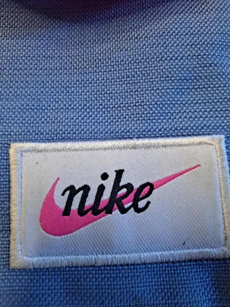 Nike 2 Tone Blue Mini Backpack Shoulder Bag Purse With Pink Strap - Picture 4 of 6